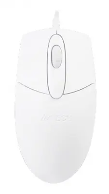 Мышь A4Tech OP-720 белый/серый оптическая (1200dpi) USB (3but)