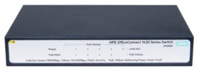 Коммутатор HPE OfficeConnect 1420 JH328A 5G 5PoE+ 32W неуправляемый