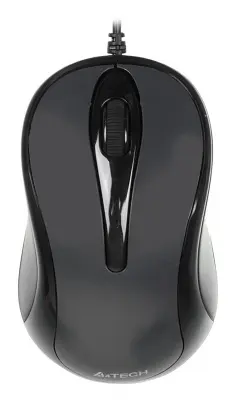 Мышь A4Tech N-350 серый оптическая (1000dpi) USB для ноутбука (3but)
