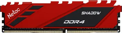 Память DDR4 16GB 2666MHz Netac NTSDD4P26SP-16R Shadow RTL PC4-21300 CL19 DIMM 288-pin 1.2В с радиатором Ret