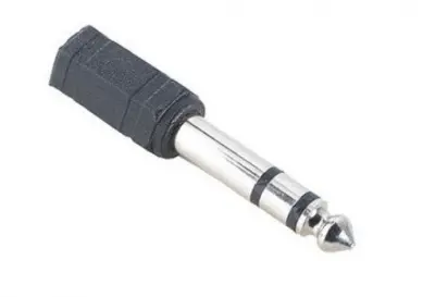 Адаптер аудио Hama H-43368 Jack 3.5 (f)/Jack 6.3 (m) черный (00043368)  [823641]