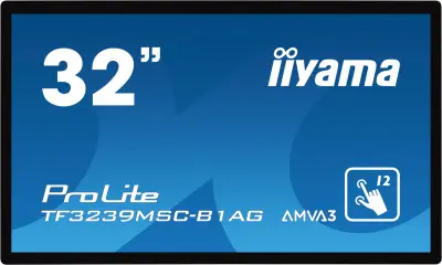 Монитор Iiyama 31.5" ProLite TF3239MSC-B1AG черный AMVA3 LED 8ms 16:9 HDMI M/M 420cd 178гр/178гр 1920x1080 D-Sub DisplayPort FHD USB Touch 13.8кг