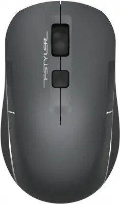 Мышь A4Tech Fstyler FB26CS Air серый/черный оптическая (2000dpi) silent беспроводная BT/Radio USB для ноутбука (4but)