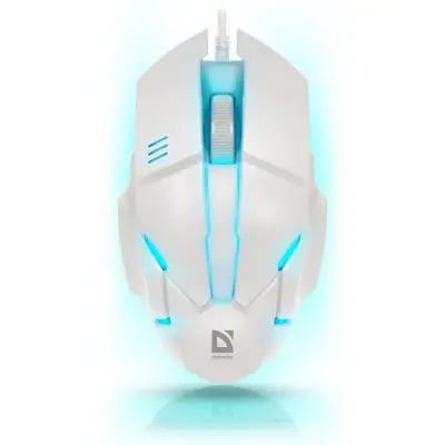 Defender Host MB-982 [52983] { Проводная оптическая мышь, 7 цветов,1000 dpi, белый  }