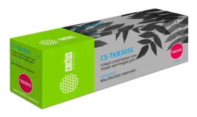Картридж лазерный Cactus CS-TK8305C TK-8305C голубой (15000стр.) для Kyocera Mita 3050/3051/3550/3551