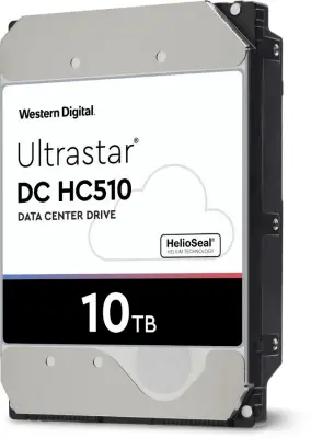 Жесткий диск WD Original SATA-III 10Tb 0F27606 HUH721010ALE604 Ultrastar DC HC510 (7200rpm) 256Mb 3.5"