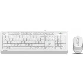 A-4Tech Клавиатура + мышь A4 Fstyler F1010 WHITE клав:белый/серый мышь:белый/серый USB [1147556]