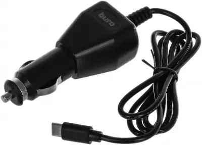 Автомобильное зар./устр. Buro BUCC1 2A универсальное кабель USB Type C черный (BUCC10S00CBK)
