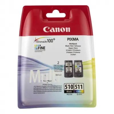 Canon PG-510/CL-511 2970B010 Картридж для PIXMA MP240/260/480, MX320/330, 4 цвета, 244 стр.