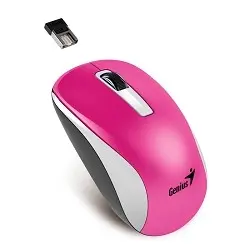 Genius Мышь NX-7010 Magenta { оптическая, 800/1200/1600 dpi, радио 2,4 Ггц, 1хАА, USB} [31030114107]