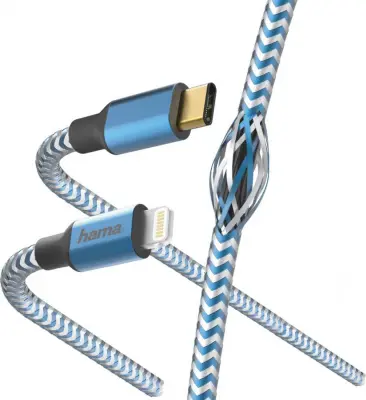 Кабель Hama 00183311 USB Type-C (m)-Lightning (m) 1.5м синий