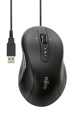 Мышь Fujitsu BLUE LED MOUSE M960 black черный лазерная (2000dpi) USB (10but)
