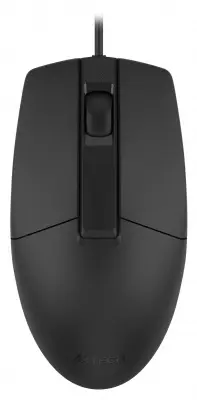 Мышь A4Tech OP-330S черный оптическая (1200dpi) silent USB (3but)
