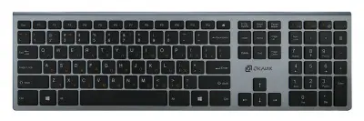 Клавиатура Оклик 890S серый USB беспроводная slim