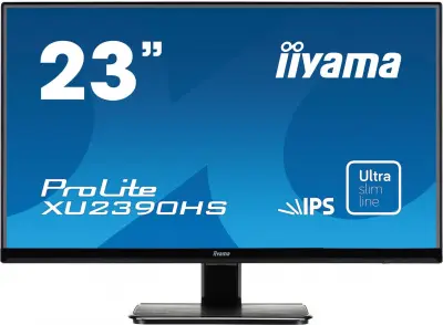 Монитор Iiyama 23" ProLite XU2390HS-B1 черный AH-IPS LED 5ms 16:9 DVI HDMI M/M матовая 1000:1 250cd 178гр/178гр 1920x1080 VGA FHD 4кг