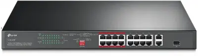 Коммутатор TP-Link TL-SL1218P 16x100Mb 1G 16PoE+ 150W неуправляемый