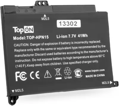 Батарея для ноутбука TopON TOP-HPN15 7.7V 4400mAh литиево-ионная (103298)