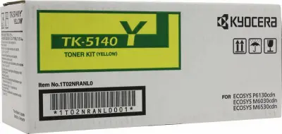 Картридж лазерный Kyocera TK-5140Y 1T02NRANL0 желтый (5000стр.) для Kyocera Ecosys M6030cdn/M6530cdn/P6130cdn