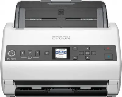 Сканер планшетный/протяжный Epson WorkForce DS-730N (B11B259401) A4 белый