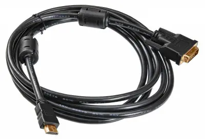 Кабель Buro HDMI (m) DVI-D (m) 3м (HDMI-19M-DVI-D-3M) феррит.кольца