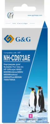 Картридж струйный G&G NH-CD973AE пурпурный (14.6мл) для HP Officejet 6000/6000Wireless/6500/6500Wireless