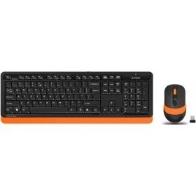 A-4Tech Клавиатура + мышь A4 Fstyler FG1010 ORANGE клав:черный/оранжевый мышь:черный/оранжевый USB беспроводная [1147574]