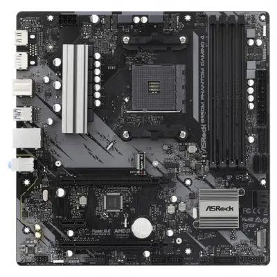 Материнская плата Asrock B550M PHANTOM GAMING 4 Soc-AM4 AMD B550 4xDDR4 mATX AC`97 8ch(7.1) GbLAN RAID+HDMI+DP