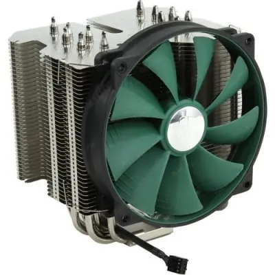 Кулер DEEPCOOL LUCIFER V2 S1155/S1156/S1150/S2011/S1366/S775/AM2/AM2+/AM3/AM3+/FM1/FM2 (8шт/кор, TDP 150W, PWM, 6 тепл. трубкок ) RET.
