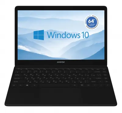 Ноутбук Digma EVE 14 C414 A9 9400 4Gb SSD128Gb AMD Radeon R5 14" IPS FHD (1920x1080) Windows 10 Home Multi Language 64 black WiFi BT Cam 5000mAh (NA9144BXW01)