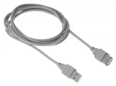 Кабель Buro USB A(m) USB A(f) 3м (BHP RET USB_AF30) серый блистер
