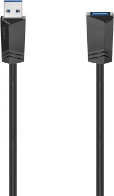 Кабель-удлинитель Hama H-200628 00200628 USB 3.0 A(m) USB 3.0 A(f) 1.5м черный