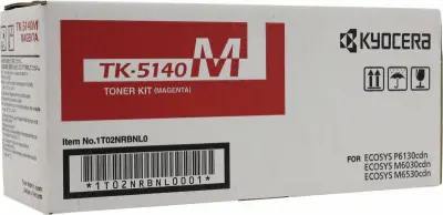 Картридж лазерный Kyocera TK-5140M 1T02NRBNL0 пурпурный (5000стр.) для Kyocera Ecosys M6030cdn/M6530cdn/P6130cdn