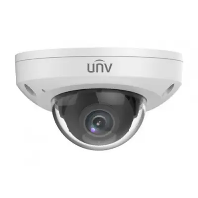 Uniview IPC312SB-ADF28K-I0-RU Видеокамера IP купольная антивандальная {1/2.8" 2 Мп КМОП @ 30 к/с, ИК-подсветка до 30м., LightHunter 0.001 Лк @F1.6, объектив 2.8 мм, WDR, 2D/3D DNR, Ultra 265, H.265}