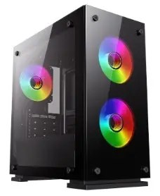 Корпус Hiper M65 черный без БП mATX 3x120mm 2xUSB2.0 1xUSB3.0 audio bott PSU