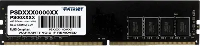 Память DDR4 32Gb 2666MHz Patriot PSD432G26662 Signature RTL PC4-21300 CL19 DIMM 288-pin 1.2В dual rank