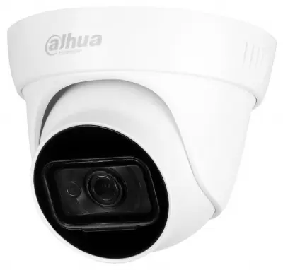 DAHUA DH-IPC-HDW1230T1P-0280B-S5 Уличная турельная IP-видеокамера 2Мп, 1/2.8” CMOS, объектив 2.8мм, ИК-подсветка до 30м, IP67, корпус: пластик