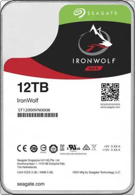 12TB Seagate Ironwolf (ST12000VN0008 ) {SATA 6.0Gb/s, 7200 rpm, 256mb buffer, 3.5",для NAS}