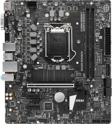 Материнская плата MSI B560M BOMBER Soc-1200 Intel B560 2xDDR4 mATX AC`97 8ch(7.1) 2.5Gg+VGA+HDMI White Box