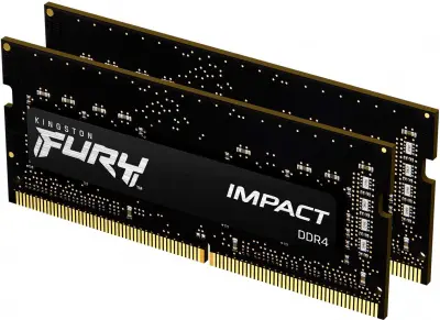 Память DDR4 2x8Gb 2666MHz Kingston KF426S15IBK2/16 Fury Impact RTL PC4-21300 CL15 SO-DIMM 260-pin 1.2В single rank Ret