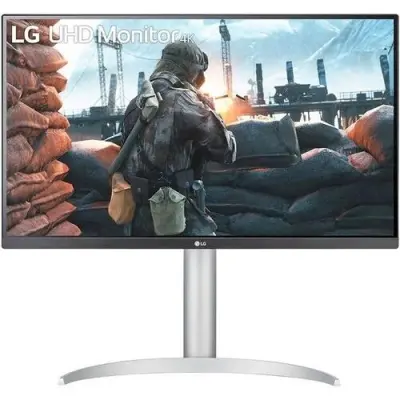Монитор LG 27" UltraFine 27UP650-W серебристый IPS LED 5ms 16:9 HDMI матовая HAS Pivot 1200:1 400cd 178гр/178гр 3840x2160 DisplayPort Ultra HD 5.9кг