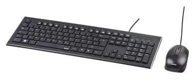 Клавиатура + мышь Hama Cortino клав:черный мышь:черный USB Multimedia