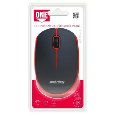 Мышь проводная Smartbuy ONE 368AG черно-красная [SBM-368AG-KR]