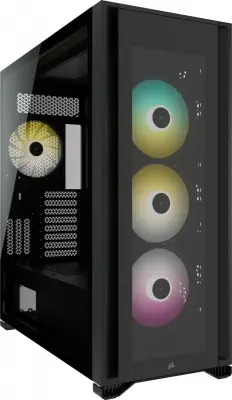 Корпус Corsair iCUE 7000X RGB черный без БП ATX 6x120mm 6x140mm 4xUSB3.0 audio bott PSU