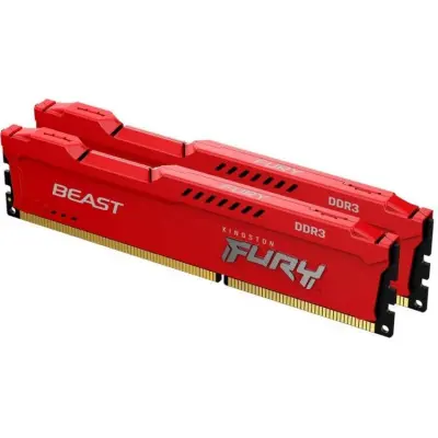 Kingston DRAM 8GB 1600MHz DDR3 CL10 DIMM (Kit of 2) FURY Beast Red KF316C10BRK2/8