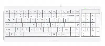 Клавиатура A4Tech Fstyler FK15 белый USB (FK15 WHITE)