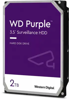 Жесткий диск WD SATA-III 2Tb WD20PURZ Surveillance Purple (5400rpm) 64Mb 3.5"