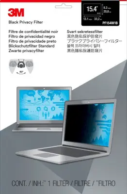 Экран защиты информации для ноутбука 3M PF154W1B (7000013837) 15.4" черный