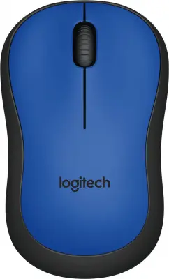 Мышь Logitech M220 синий/черный оптическая (1000dpi) silent беспроводная USB для ноутбука (2but)
