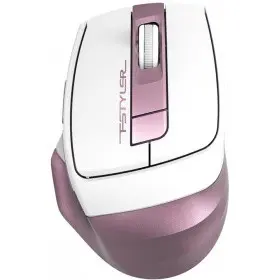 A-4Tech Мышь Fstyler FG35 pink/white optical (2000dpi) cordless USB (6but) [1192151]