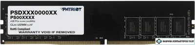 Память DDR4 16Gb 2400MHz Patriot PSD416G240081 Signature RTL PC4-19200 CL17 DIMM 288-pin 1.2В single rank